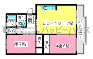 坂井ビル【3階】の間取り