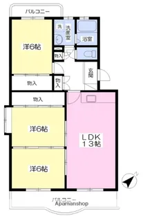 ファミール京栄【3階】の間取り