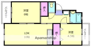 フォーサイト老司Rnatus【4階】の間取り