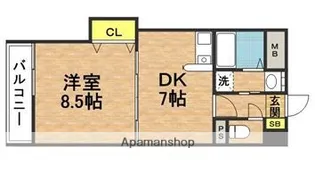 MAISON博多駅南【3階】の間取り