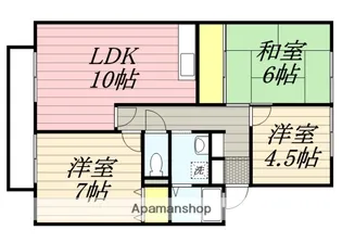 フローレンス那珂川【1階】の間取り