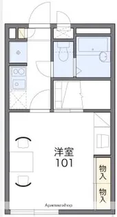 アジュール那珂川【1階】の間取り