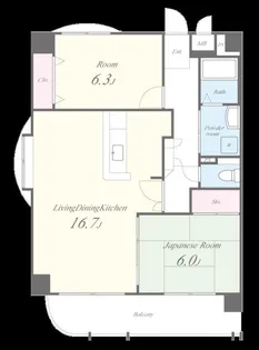 グランドゥール・オニクラ【2階】の間取り