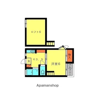 ヴィクトリー光町【1階】の間取り