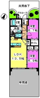 GOOD WOOD S【1階】の間取り