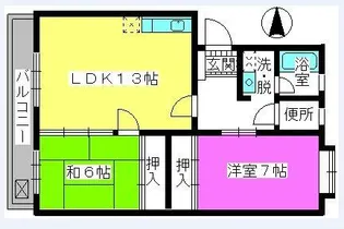 ハイムTOH【2階】の間取り