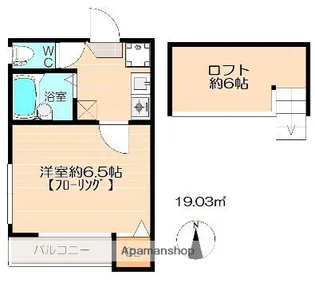 福岡県福岡市博多区竹下5丁目【アパート】の間取り