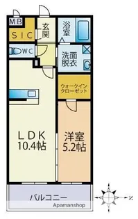 グランツパシオン【2階】の間取り