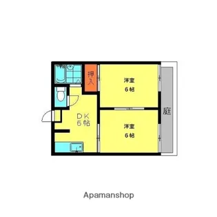 ルミエール春日【1階】の間取り