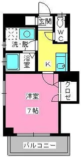 クレベール柏原【3階】の間取り
