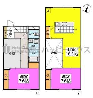 福岡県大野城市筒井4丁目【アパート】の間取り