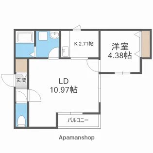 クルトNOB博多駅南【2階】の間取り