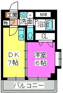 リー・フラーゼ【4階】の間取り