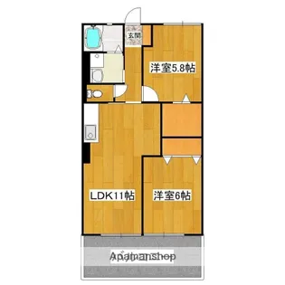 レトア大楠D・E棟【1階】の間取り