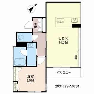 GRAN那珂【2階】の間取り