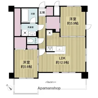 BPRレジデンス高宮【7階】の間取り