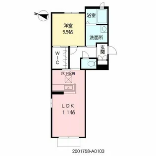 べレオ南福岡プレミール【1階】の間取り