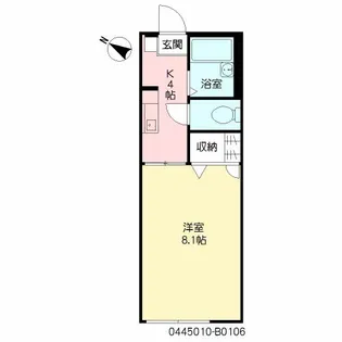 メルヴェーユ弥永 B棟【1階】の間取り