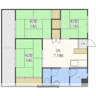 小笹カステリアB棟【4階】の間取り