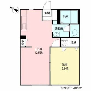 ルミエール イズミ【1階】の間取り