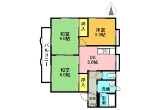 ビューテラス B棟【2階】の間取り