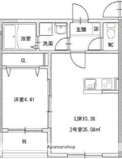 サニーガーデン春日大通り【2階】の間取り