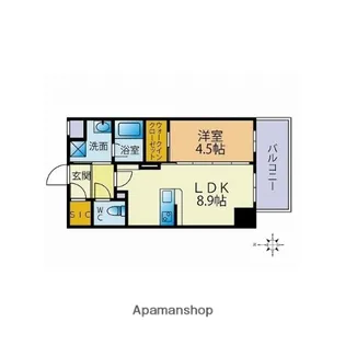 ファーメリー那珂【9階】の間取り