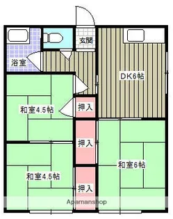 スカイコーポ【1階】の間取り