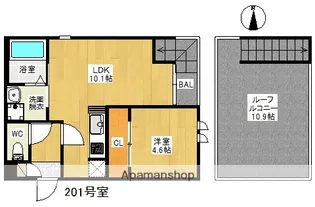 GRANDTIC筑紫野【2階】の間取り
