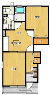 エテルノビルゴB【1階】の間取り