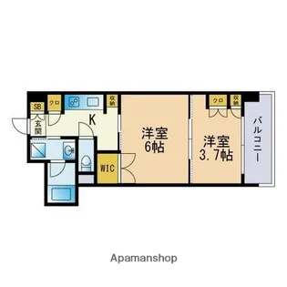 クラス博多駅南【10階】の間取り