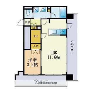 クラス博多駅南【14階】の間取り