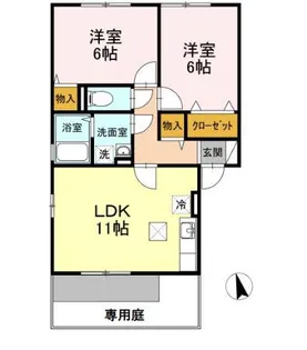 林檎館【1階】の間取り