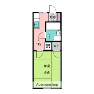 若草ハイツ【1階】の間取り