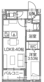 ALIVIS南福岡NORTH【5階】の間取り
