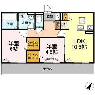 D-roomKOTOBUKI【1階】の間取り