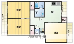フォーサイト紫R・VIEW TERRACE【4階】の間取り