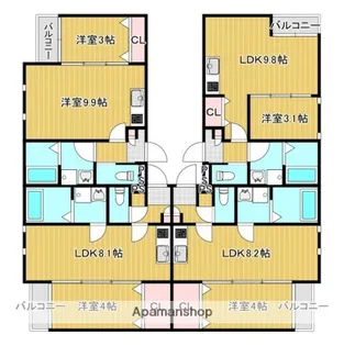 PATINA桜台【2階】の間取り