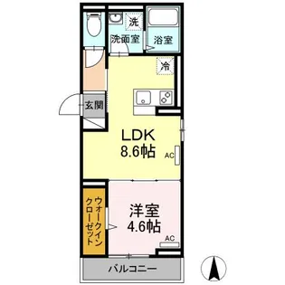 オーブ【3階】の間取り