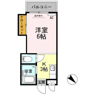 パシフィック白木原【403号室】の間取り