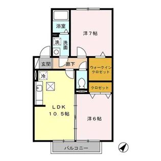 ベルメゾンT.M【1階】の間取り