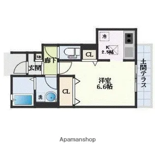 アムール椿【1階】の間取り