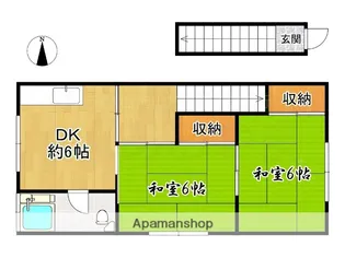 西村コーポ【2階】の間取り