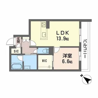 福岡県福岡市南区清水3丁目【マンション】の間取り