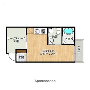 ガレット南福岡【4階】の間取り