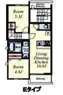 グランクリュ大野城【2階】の間取り