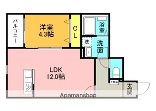 日の出パラシオ【1階】の間取り