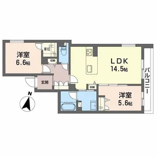 サン ウィステリア【2階】の間取り