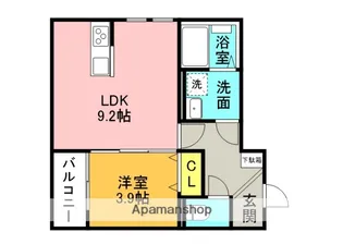 グランレーヴ井尻A棟【2階】の間取り
