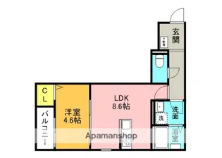 グランレーヴ井尻B棟【3階】の間取り